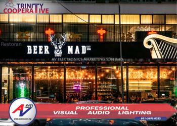 Live Band | Topp Pro & Proel system driving daily for the live band at Beer Mad Mount Austin